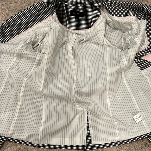 Talbots Gingham Patterned One Button Blazer - Picture 10 of 10